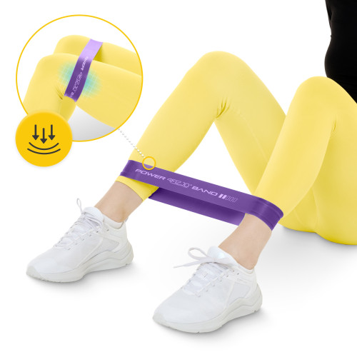 Резинка для фитнеса  4FIZJO Mini Power Band 5 шт 1-20 кг Pink  - фото №3